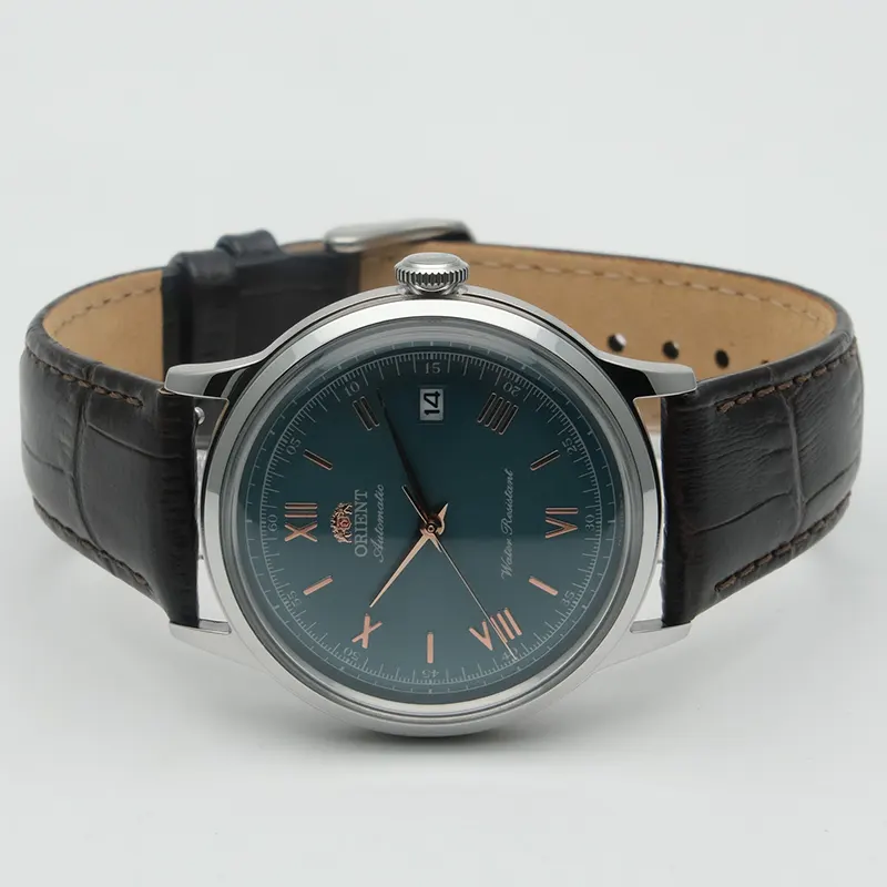 Orient Bambino Version II Automatic Green Dial Men's Watch- RA-AC0023E